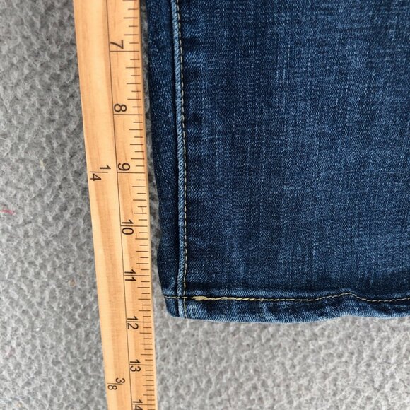 Levis Shorts Women 27 Blue Dark Wash Denim Bermuda Stretch Jean Everyday Walking - Picture 13 of 15